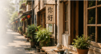 Warm Taiwanese street scene
